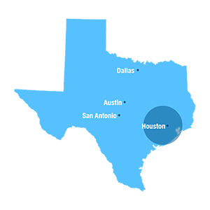 texas map service area