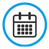 The Frog Blinds Shutters Drapes Calendar Icon.
