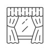 The Frog Blinds Shutters Drapes Window Icon.
