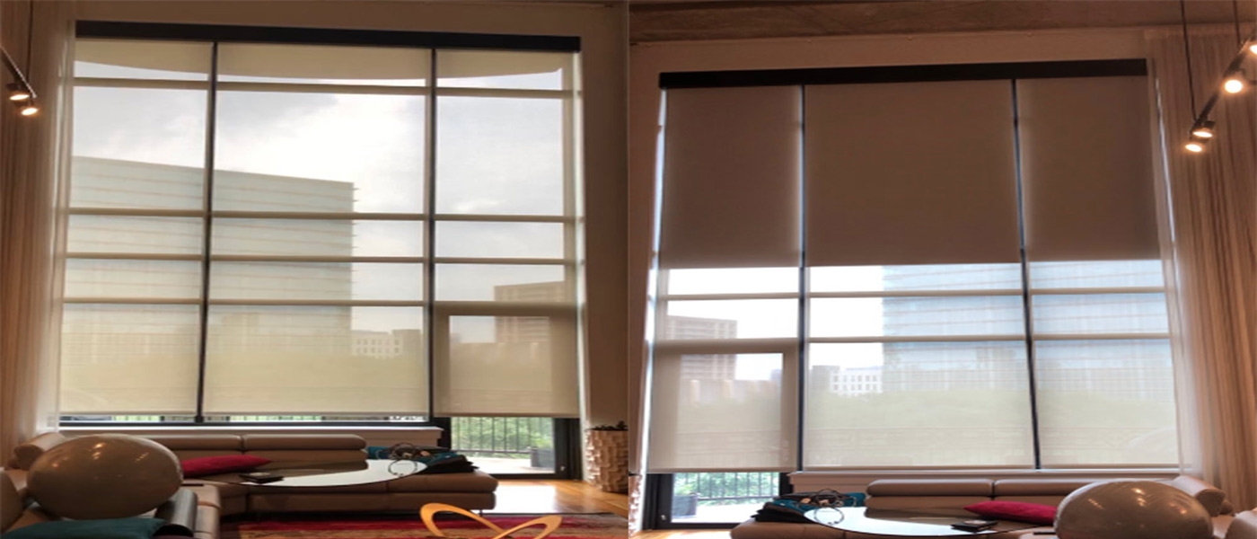 SWF Dual Roller Blinds installed for a house in Houston, TX